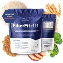 1MD Διατροφή FiberFitMD - για Poent Digestive & Καρδιαγγειακή Υποστήριξη - Συμπλήρωμα υγείας για γυναίκες & άνδρες - Υψηλή Fiber σκόνη - 30 ημέρες