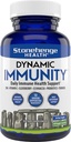 Stonehenge Health Dynamic Immunity Daily Supplement 10-in-1 Immune Boosters Zinc, Elderberry, Echinacea, Vitamin C & Probiotic L. Acidophilus – Υποστηρίζει ανοσοποιητικό σύστημα & αναπνευστική υγεία, 60 κάψουλες