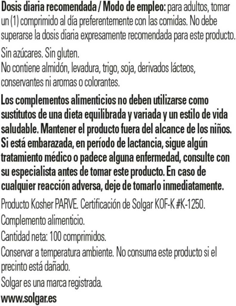 Solgar Vitamin B12 100 mcg - 100 Tablets - Ενεργειακός Μεταβολισμός & Υποστήριξη νευρικού συστήματος - Μη ΓΤΟ, Vegan, Γλουτένη & Γαλακτοκομικά, Kosher, Hanal - 100 Σερβιέτες