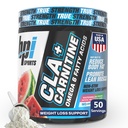 BPI Sports CLA+Καρνιτίνη – CLA L Καρνιτίνη & Λινελαϊκό οξύ – L Carnitine συμπλήρωμα για την απώλεια βάρους, Μεταβολισμός & Lean Μύες – Καφεΐνη Χωρίς – Καρμελόνι Παγώσει – 50 Σερβίρει – 12,34 oz