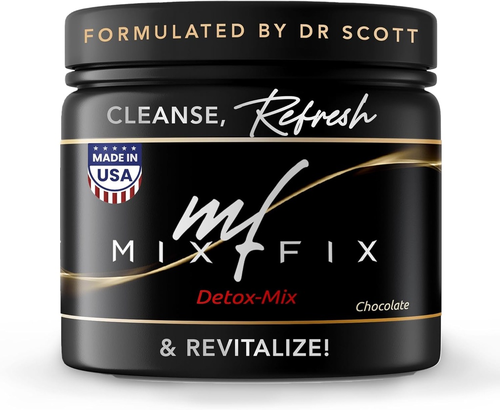 Mix-Fix Full Spectrum Detox Powder - Natural Daily Cleanse for Digestive Health & Vitality - Φυτική Vegan Liver Cleanse Powder - Υποστηρίζει απαλά Αποτοξίνωση Σώματος 