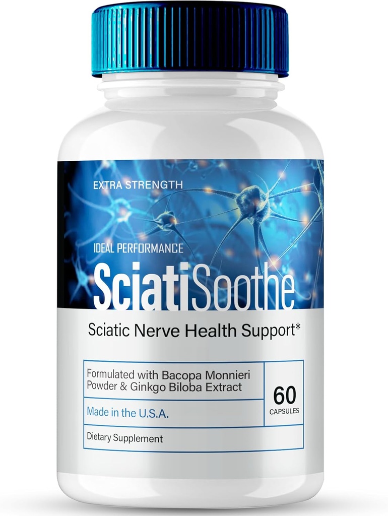 SciatiSoothe για κάψουλες Sciatica, Sciati Soothe Nerve Health Support, SciatiSoothe Supplement Advanced Formula, Nerve Support Pills - Μέγιστη δύναμη - SciatiSoothe Reviews (60 κάψουλες)