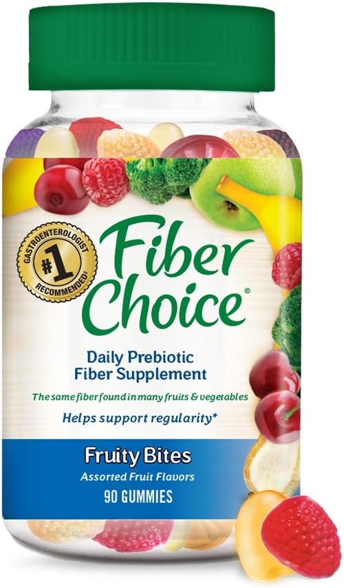 Fiber Choice Gummies Fruity Bites, Assorted Fruit, 90 Gummies