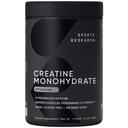 Sports Research Creatine Monohydrate - Gain Lean Muscle, Improve Performance and Strength and Support Workout Recovery* - 5 g Micronized Creatine - 17.64 oz