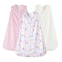 PHF 3 τεμ Ζεστό μικρο-Fleice Baby Sleep Sack 6-12 Μήνες, μαλακό μωρό φοριέται κουβέρτα, 2-Way Zipper Sleeping Baby Sack, Comfy Toddler Sleeping Sack για Κορίτσια, Μεσαίου μεγέθους, Πεταλούδα