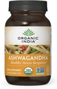 ORGANIC INDIA Ashwagandha Κάψουλες - Βιολογικό συμπλήρωμα Ashwagandha - Vegan Ashwagandha Root, χωρίς γλουτένη, Kosher, μη ΓΤΟ, υποστηρίζει την ανακούφιση από το άγχος, την ενέργεια και τον ύπνο - 90 κάψουλες