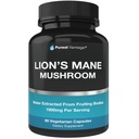 Organic Lions Mane Mushroom Caps - 1800mg Mane Mushroom Supplement Grown in USA - Nootropic Brain Supplement and Immune Support - Lions Mane Extract Powder - 90 Veggie Caps