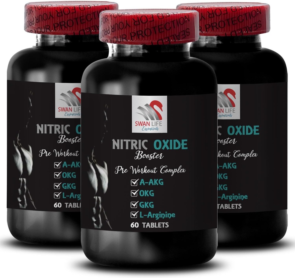 Συμπλήρωμα άσκησης - NITRIC OXIDE ΠΡΟΒΟΛΗ - συμπληρώματα μονοξειδίου του αζώτου για τους άνδρες, συμπλήρωμα ενισχυτή μονοξειδίου του αζώτου, συμπλήρωμα αντοχής, ενισχυτής αντοχής, υποστήριξη προπόνησης, fitness ενέργεια 3 Φιάλη 180 Tabs