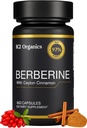 Berberine with Ceylon Cinnamon 1200mg (60 Capsules) – 97% Purity- Non-GMO, Gluten-Free, Lab-Tested Vegan Berberine Supplement