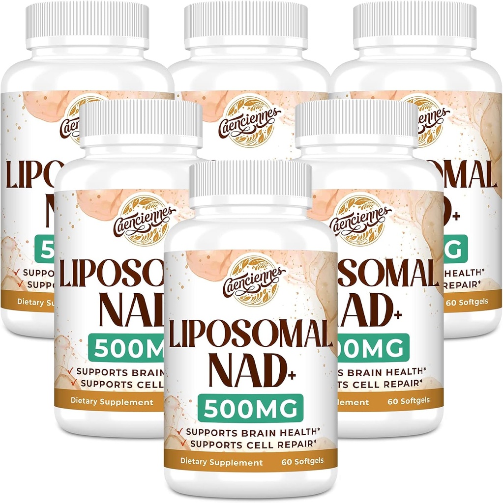 Liposomal NAD+ 500 MG συμπλήρωμα, True NAD Plus συμπλήρωμα, Superior Απορρόφηση, Boost NAD+ Περισσότερα Αποδοτική από Νικοτιναμίδη Ριβοζίδιο για Κυτταρική Ενέργεια, Υγιεινή Γήρανση, 360 Υπηρεσία