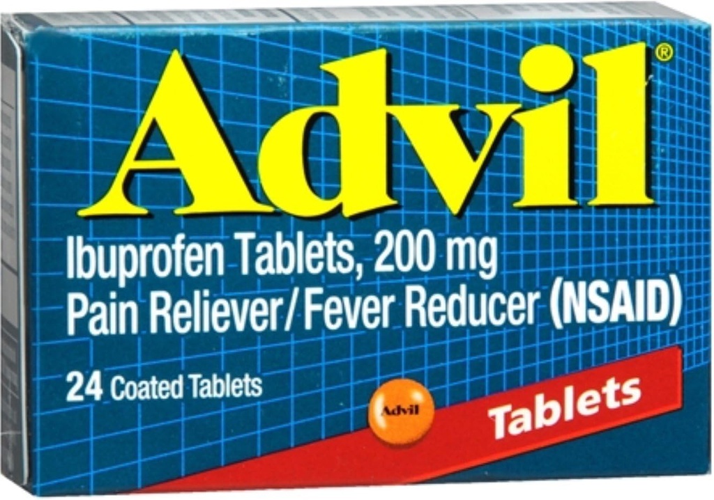 Advil 200 mg Επικαλυμμένα δισκία 24 ea (πακέτο των 5)
