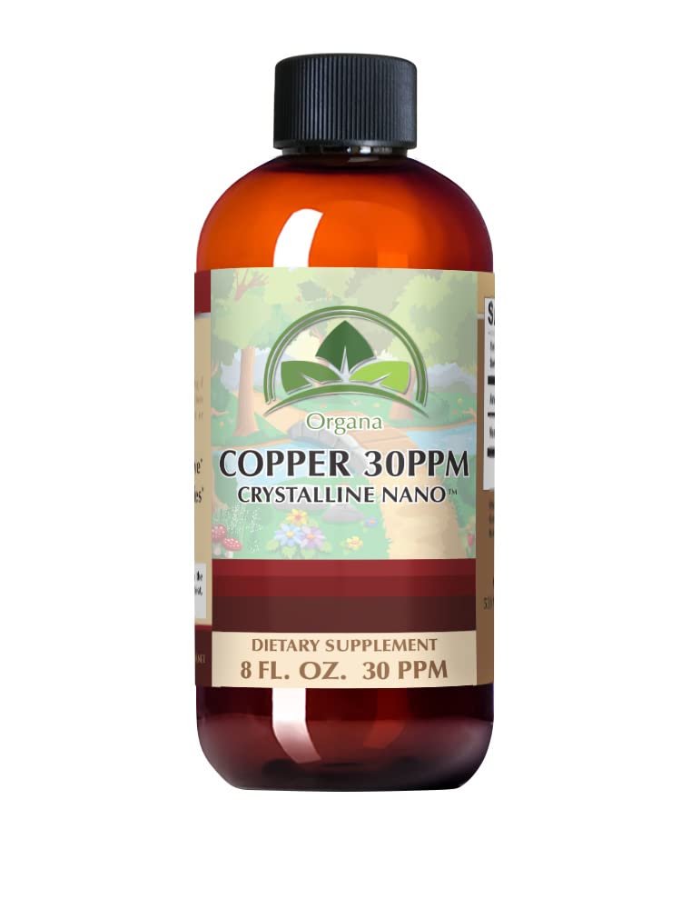 Organa Pure Crystalline Liquid Copper Supplement - 30 PPM - High Absorption Copper