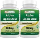 Best Naturals -- Alpha Lipoic Acid (ALA) - 600 mg (120 Count (Pack of 2))