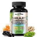 Κάψουλες Shilajit των Ιμαλαΐων: Εκχύλισμα Shilajit ουροποιημένων Ιμαλαΐων - Φυσική ενέργεια & Stamina Υποστήριξη-Βεγκάν, μη ΓΤΟ Αρχαίο Φουλβικό οξύ & Χιουμικό οξύ Φυσικό 60 κάψουλες