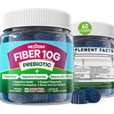 Ίνες για ενήλικες, χωρίς ζάχαρη 10g Συμπληρώματα προβιοτικών ινών με Digestive Enzymes, Probiotics & 100mg Betaine για Digestive & Gut Health and Regulate Bowel Movement, Vegan, Gelatin Free, 60ct