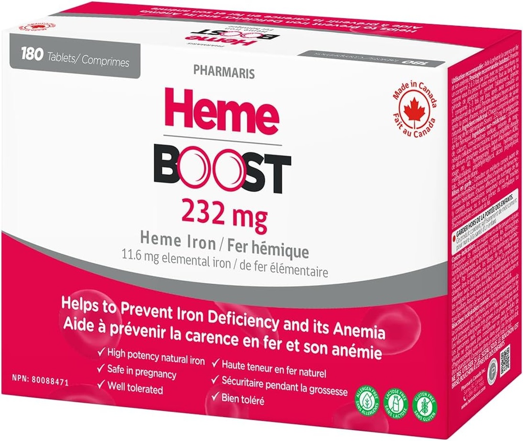 Hemeboost 11.6mg (232mg Heme Iron) I 180 δισκία 