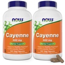 Τώρα Καγιέν (Capsicum annuum) 500 mg, 360 κάψουλες Veg (πακέτο των 2)
