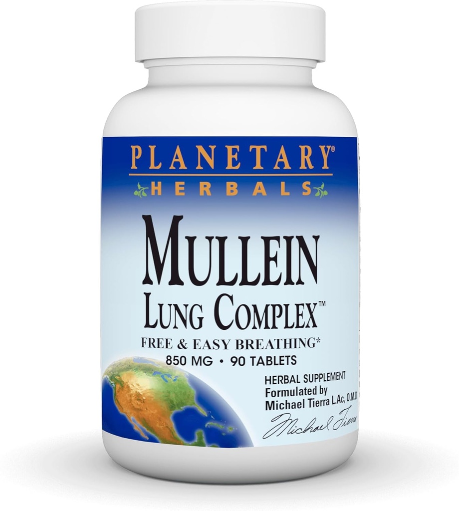 Planetary Herbals Mullein Lung Complex 90 δισκία