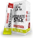 5% Nutrition Hydrate Stick Hydration Packets | Sport Electrolyte Powder Mix Packets with Coconut Water | 2-Pack | (Blueberry Lemonade + Lemon Lime)