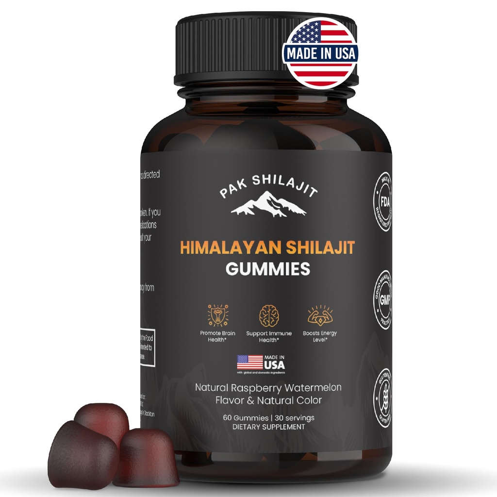 Αμιγής Sundrid Himalayan Shilajit Gummy για άνδρες και γυναίκες 