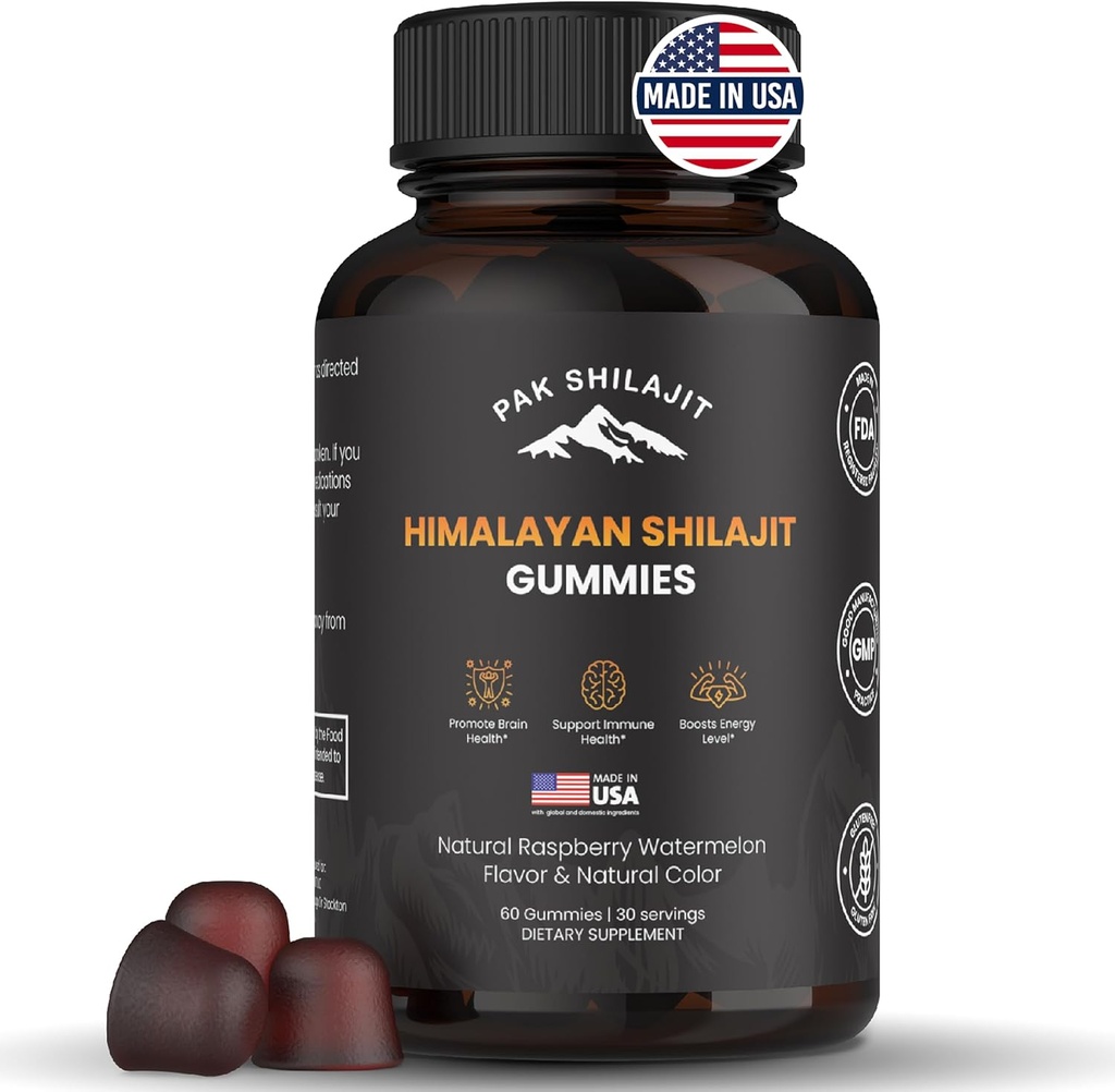 Αμιγής Sundrid Himalayan Shilajit Gummy για άνδρες και γυναίκες 