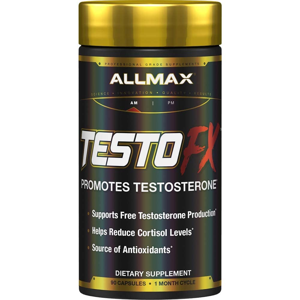ALLMAX τεστ διατροφής OFX Xtreme Testosterone Booster για τους άνδρες, Tribulus Terrestris, Ashwagandha, Tongkat Ali, υποστηρίζει μυϊκή δύναμη, την ενέργεια, τον έλεγχο των οιστρογόνων - 90 κάψουλες (30-ημέρα προμήθεια)
