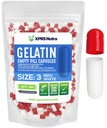 XPRS Nutra Μέγεθος 3 Κενές κάψουλες - 100 Count Empty Gelatin Κάψουλες - Χάπια DIY Καψάκιο Γέμισμα - Αγνά καπάκια τζελ Μπόβιν Χάπια Γέμισμα Do-It-Yourself Βιταμίνες και συμπληρώματα (κόκκινο/λευκό)