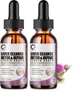 4 Fl Oz - Liver Cleanse Detox & Repair Liquid Drops - 1000mg Milk Thistle Extract Drops Supplement for Liver Cleanse & Detox, Antioxidant, Digestive Support