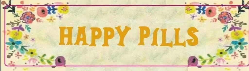 Retro Pill Organizer Εβδομαδιαία 7 Ημέρες με Υπενθύμιση Χαριτωμένη Υπόθεση Χάπια Retro Pill Box Φορητό Compact για Αγορές / Ταξίδι για να κρατήσει βιταμίνες / Τιλενόλη / Συμπληρώματα / Meds (Ευτυχισμένα χάπια με 7 διαμερίσματα)