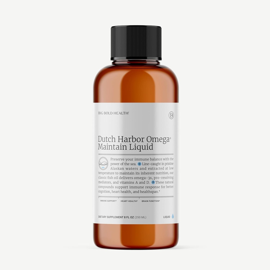 2 Month Supply - Dutch Harbor Omega™ | 8 oz., 50 Servings, Natural Lemon Flavor | Wild Alaskan Cod Liver Fish Oil | Includes Omega-3 Fatty Acids with DPA, DHA, & EPA