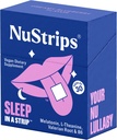 NuStrips™ Fast-Dissolving Sleep Strips with 5mg Melatonin, Valerian Root, L-Theanine & Vitamin B6 – Natural Sleep Aid, Vegan, Non-GMO, Gluten Free – Fall Asleep Fast, Wake Up Refreshed (30 Strips)
