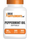 BulkSupplements.com Peppermint Oil Softgels - Peppermint Supplement, Peppermint Oil Pills, Peppermint Oil Capsules 50mg - Gluten Free, 1 Softgel per Serving, 365 Count (Pack of 1)