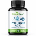 ForestLeaf Hyaluronic Acid Supplements | 100mg High Bioavailable Dietary Hyaluronic Acid Powder Capsules + 50mg VIT C | Supports Skin Hydration, Joint Lubrication, Anti-Aging, Hair & Nails | 120 Caps