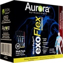 Aurora Nutrascience Micro-Pack Liposomal exoFlex+ με βιταμίνη C, υποστηρίζει την κοινή ευελιξία & λειτουργία, BiovaFlex Eggshell Membrane, Curcumin & Boswellia, Strwaberry Flavor, 30 Single-Serve Packets