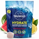 TruWild Φυσική Ενυδάτωση σε σκόνη με Zero Sugar, Vegan Electrolytes + Amino Acids, Recovery Drink for Everyday Use, Post Workout Muscle Support Supplement with Magnesium (Watermelon Lemonade)