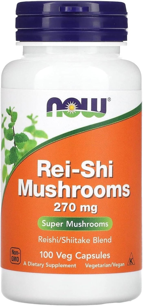 NOW Τρόφιμα Rei-shi Μανιτάρια 270mg 100 Vcaps
