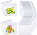 Nuanchu 48 Τεμάχια Τσάντες χαπιών Pouches Set Reuseable Zippered Pill Baggies Clear Πλαστική αυτοσφραγίζοντας Travel Medicine Organizer Αποθήκευση με Slide Lock για την ιατρική και μικρά αντικείμενα