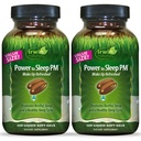 Irwin Naturals Power to Sleep PM - 120 Liquid Soft-Gels, Pack of 2 - with Melatonin, GABA, Ashwagandha, Valerian Root & L-Theanine - 120 Total Services
