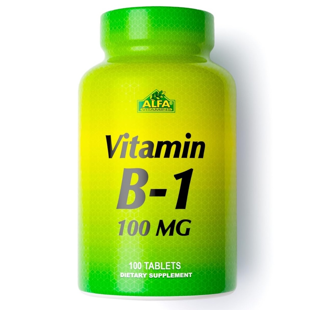 ALFA VITAMINS Βιταμίνη B-1 100 Mg 100 δισκία. Θειαμίνη