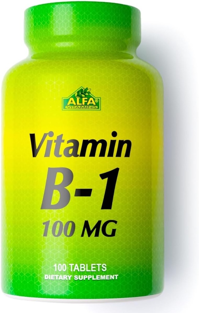 ALFA VITAMINS Vitamin B-1 100 Mg 100 Tablets. Thiamine