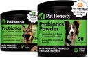Probiotics Bundle: Προβιοτικά σκύλου για Diarrhea & Bowel Support Chews & Powder with Digestive Enzymes for Gut Health (Duck 90 ct)