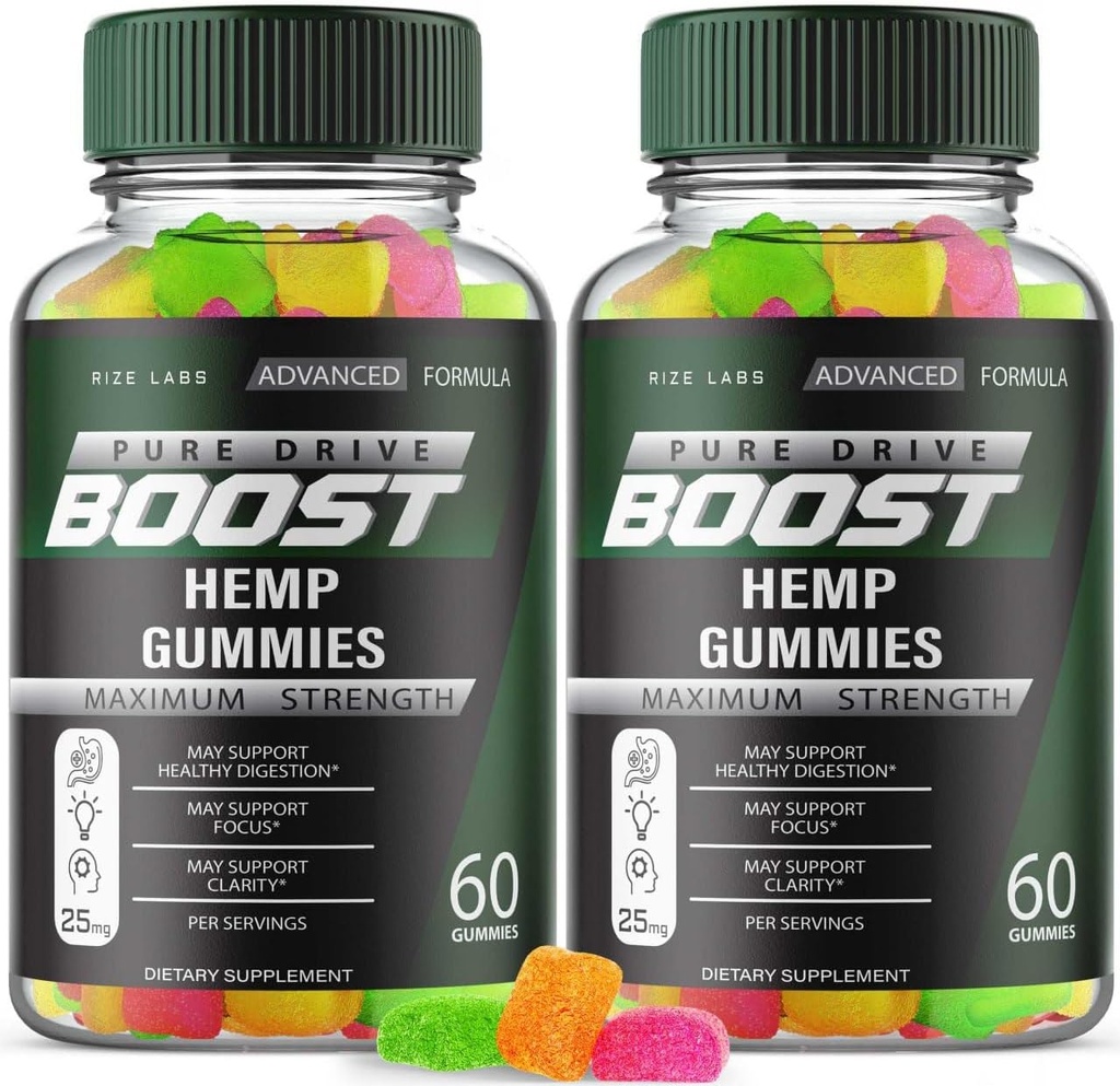 (2 Pack) Pure Drive Boost Gummies, Pure Drive Maximum Strength Formula, Pure Drive Boost για τη συνολική υγεία του σώματος, Pure Drive Boost Advanced Supplement Gummy, Pure Drive Gomitas Review (120 κάψουλες)