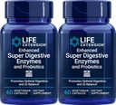 Επέκταση ζωής Ενισχυμένα Super Digestive Ένζυμα και Προβιοτικά, 60 κάψουλες χορτοφάγων (πακέτο του 2)