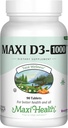 Maxi Health Vitamin D3 1000 IU Συμπλήρωμα διατροφής - Εύκολο στην κατάποση - Άοσμη & Άγευστη - Υποστηρίζει την Απορρόφηση ασβεστίου, την Ανοσοποιητική Υγεία και την Υγεία των Οστών σε Ενήλικες γυναίκες & άνδρες - 90 δισκία