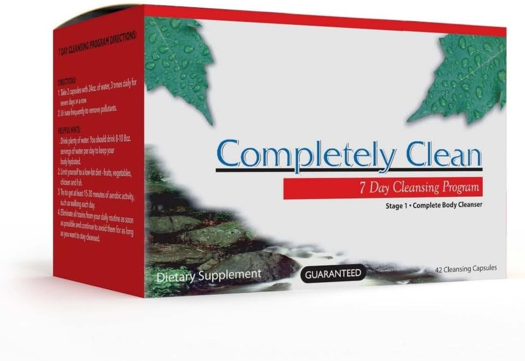 Wellgenix Omni Εντελώς Καθαρισμός - Καθαρισμός τοξίνης 7 ημερών - Πλήρης Αποτοξινωτική υποστήριξη σώματος χάπια - Flush Out Τοξίνες & απόβλητα -42 κάψουλες