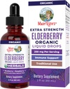 MaryRuth Organics Elderberry Syrup Extra Strength, USDA Organic Elderberry, Sugar Free Adults & Kids Immune Support Supplement for Ages 1+, Clean Label Project Verified®, Vegan, Gluten Free, 2 Fl Oz