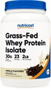 Nutricost Grass-Fed Whey Protein Isolate (Vanilla) 2LBS - Μη ΓΤΟ, Χωρίς γλουτένη, Φυσικές Γεύσεις
