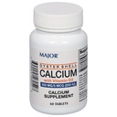 Major Oyster Shell Calcium with Vitamin D3 500 mg / 5 mcg (200 IU) - Συμπλήρωμα ασβεστίου - 60 δισκία