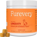 Longevity Dog Multivitamin 11-in-1 Daily Chews Κοτόπουλο Γεύση με flaxseed, 60 Count, Υποστηρίζει Hip και κοινή υγεία, ανοσοποιητικό σύστημα, δέρμα και παλτό, υγεία της καρδιάς, ενέργεια και ζωτικότητα
