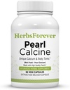 Βότανα για πάντα Pearl Calcine Κάψουλες Συμπλήρωμα οστών Προωθεί υγιή οστά και ισχυρά δόντια 90 κάψουλες